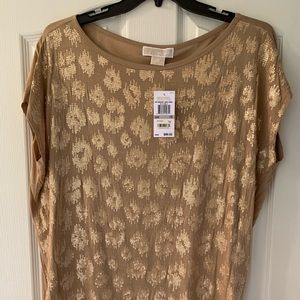 Michael Kors sparkle top cap sleeve size 1X